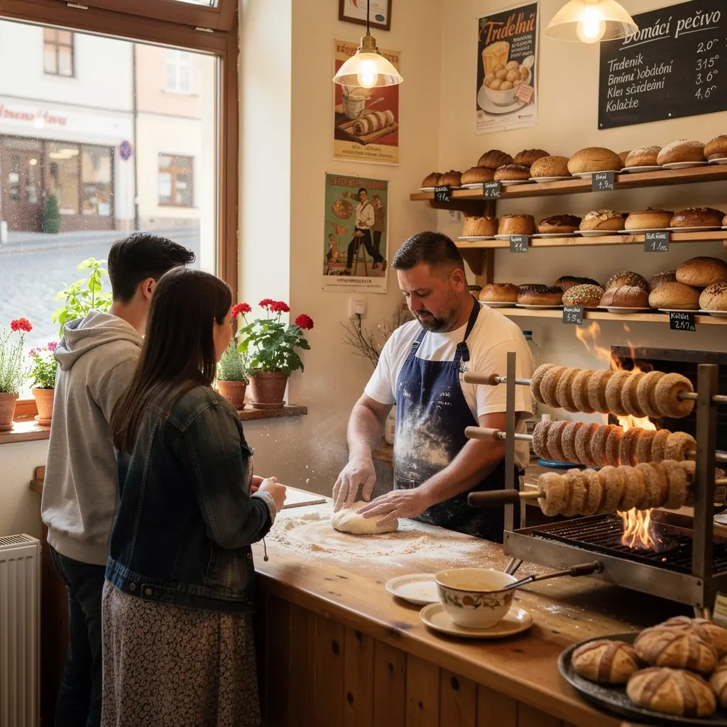 Tradiční český štrůdl s jablky a skořicí připravený v troubě.